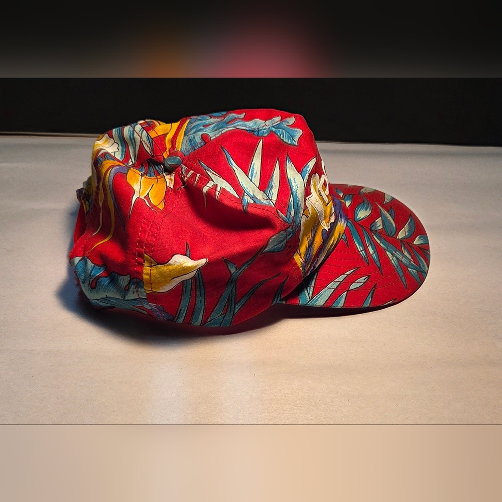 Vintage Pontiac Hat 80s/90s Tropical Jungle Strapback Cap Racing Made In USA - Picture 4 of 8